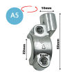 22mm Handlebar 10mm ThreadMotorcycle Master Cylinder Brake Lever Mirror Mount Clamp Rear View Mirror Holder Adapter.. 