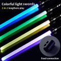75cm RGB Light Saber 2 in 1 7-color/1 Color Lightsaber for 3+ Kids Laser Sword Toy Party Glow Swords. 