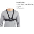 Chest Harness Mount Adjustable Chest Strap Belt with J Hook for  Hero 13 12 11 10 9 8 7 AKASO SJCAM  OSMO Action Camera. 