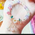 New Shell Daisy Charm Stretch Bracelets Bohemian Colorful Sunflower Crystal Beaded Bra.... 