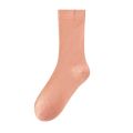 Socks Women's spring and autumn pure color ins medium hose loose pregnant women's socks soft pile socks. 