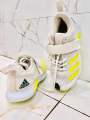 Original adidas spikes of a professional fast bowler for sale. 
