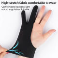 1/2pcs Stylus Black Blue Grey Pink Anti-fouling Anti-Scratch Two Finger Glove Tablet Drawing Glove Painting Glove Screen Glove. 