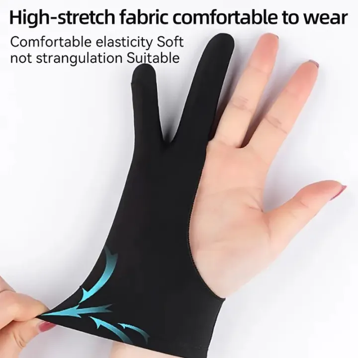 1/2pcs%20Stylus%20Black%20Blue%20Grey%20Pink%20Anti-fouling%20Anti-Scratch%20Two%20Finger%20Glove%20Tablet%20Drawing%20Glove%20Painting%20Glove%20Screen%20Glove%20-%20Image%203