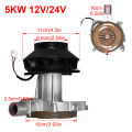 12V 24V Blower Motor D2 D4 For Parking Heater 5KW Car Air Diesel Parking Heater Combustion Air Fan. 