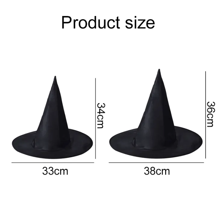 1/6/12pcs%20Wizard%20Hat%202%20Sizes%20Black%20Oxford%20Cloth%20Halloween%20Cosplay%20Decorative%20Props%20Festival%20Gathering%20Party%20Pointed%20Hats%20TMZ%20-%20Image%202