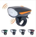2-in-1 Waterproof Rechargeable Bicycle Light & Horn – Multi-Color | Safety Essential for Cyclists. 