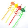 Stylish straw 4 pcs made of plastic. 