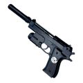007A PUBG Style Toy Gun with Detachable Suppressor | Spring Powered 6mm BB Toy Gun with Pull Back Action | Realistic Design Outdoor Shooting Toy for Kids and Adults | Safe Practice Toy Gun for Fun Play | Suitable for Ages 8+. 