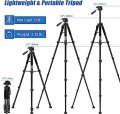 Techlife Upto 6Ft Height Professional Aluminium Tripod, Monopod For All Dslr Cameras (Black). 