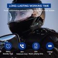 Q7 Motorcycle Helmet Intercom 800M with controller Bluetooth-compatible for 7 Riders group talk BT Interphone Headset. 
