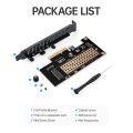 JEYI M.2 NVME to PCIe 4.0 3.0 SSD Adapter, 64Gbps PCIe 4.0 X4 X8 X16 Expansion Card for Desktop PC , PCI-E GEN4 GEN3 Full Speed. 