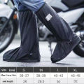Rain Boot Shoe Cover Black Waterproof with Reflector High Top Clear Shoes Dust Covers for Motorcycle Bike Rain Cover Men Women. 