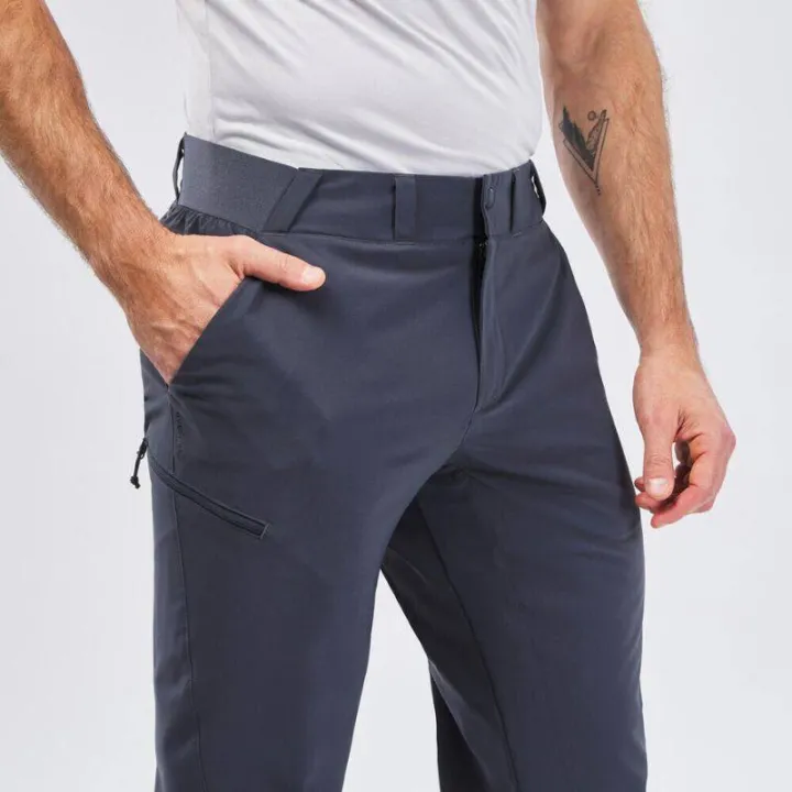 Quechua%20mh100%20natural%20Men's%20hiking%20pants%20comfortable%20damping%20hiking%20pants%20decathlon%20-%20Image%204