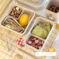 1100ML Lunch Box For Kids School Adults Office Wheat Straw Microwave Picnic Storage Portable Big Bento Box With Spoon Chopsticks.