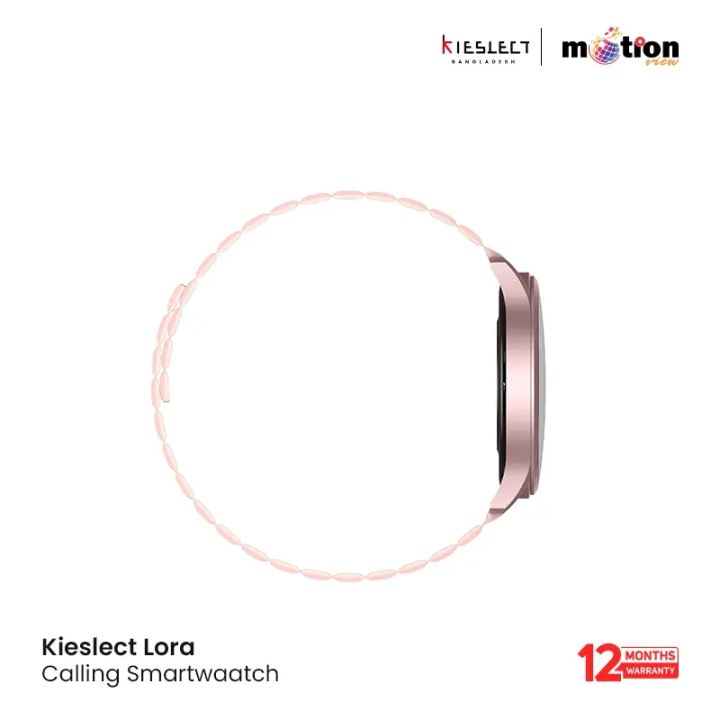 Kieslect Lora Lady Calling Smart Watch Women's Wireless Fitness Tracker Blood Pressure Monitor Heart Rate Tracker Waterproof Activity Tracker Pink