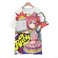 New hot selling summer 3D anime printed outdoor running fitness men's and women's casual comfortable short sleeved T-shirt. 