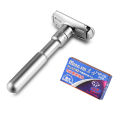 Mingshi Adjustable Safety Razor Double Edge Classic Men Shaving Mild to Aggressive 1-6 File Hair Removal Shaver It with 5 Blades. 