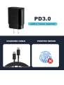 25W Samsung Charger Type C Adapter with PD 3.0, BIS Certified, Charger for Samsung Galaxy M14 5G, M33 5G, M31, M53 5G, M51, Galaxy Z Fold, Flip, F23 5G, F14 5g, F54, A14, A34, A54, A33 & Others - 25W Type-C Adapter for A05,A05s,A06,A06s. 