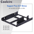 2.5 To 3.5 Inch Hard Disk Bracket Hard Dual Desktop SSD Mounting Bracket Internal Adapter Support Two 2.5" HDDs or SSDs Drives. 