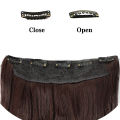 14-40 Inch Long Curly Hair Synthetic Wig Extension Clip Hair Big Wave 5 Clips Invisible Seamless Heat-Resistant Women's. 
