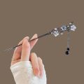 Classic Hair Stick Chopsticks Ink Color Flower Metal Fringe Hairpin For Women Pearl Black Beads Cheongsam Hair Bun Jewelry s.