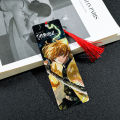 1Pcs Anime Demon Slayer Bookmarks Cartoon Fans Collection, Tassel Bookmarks Bookmarks Fans Reading Marker Book Accessories. 