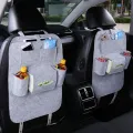 1pc LDQ Felt Car Seat Storage Bag Convenient Organizer for Interior Supplies Goods More Backrest Mounted Small Business Owner. 