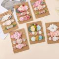 Baby Girl Headband set Cute Baby Elastic Hair Band  Flower Toddler Headbands Headwear Kids Accessories 3pcs/set. 