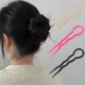 New Design Retro Barrettes Hair Bun U-Shaped Hair Sticks Clip Hairpins Woman Girls Ponytail Meatball Head Sweet Hair Accessories. 