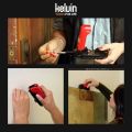 "Kelvin Tools Multipurpose - Ultimate Multitool with 13 Screwdriver Bits, LED Flashlight, Liquid Level, Snap-Action Screwdriver, 3ft Measuring Tape, Carbon Steel Hammering Surface - Perfect for Camping, Hiking, DIY, Survival, Emergency Kit - All-in-One To. 