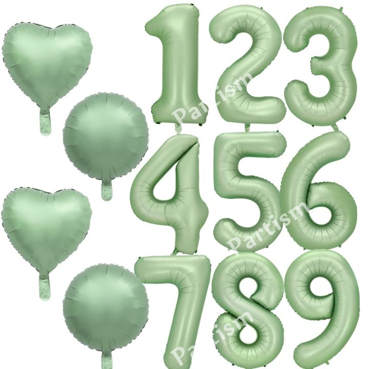32/40inch%20Vintage%20Green%20Number%20Balloon%20Latex%20Green%20Balloons%20Set%20for%20Baby%20Shower%20s%20Kids%20Happy%20Birthday%20Party%20Decorations%20-%20Image%203