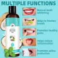 Natural Coconut Mint Pulling Oil Mouthwash Fresh Oral Hygiene Breath Odor Removal Gentle Alcohol-Free Mouth Gum Care Anticavity. 