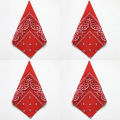 1/4/6pcs Paisley Bandana Printed Square Scarves Wristband Hair Band Neck Scarf Headwear Handkerchief Unisex Fashion Head Square. 