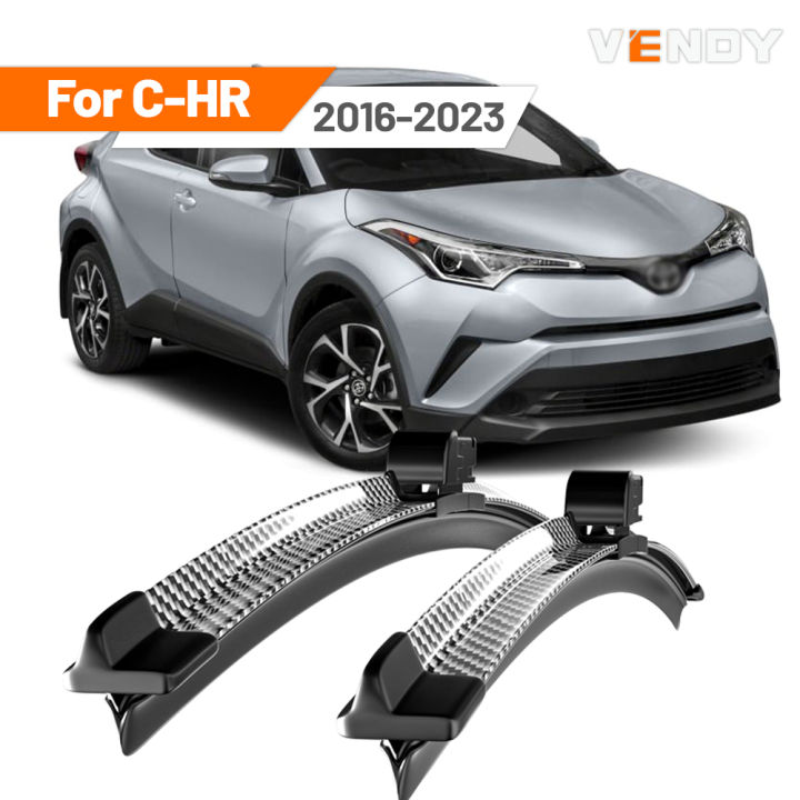 For Toyota C-HR CHR 2016-2023 2017 2018 2019 2020 2021 2022 2pcs Front Windshield Wiper Blades Windscreen Wipers Carbon Fibre