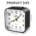 Silent Bedside Alarm Clock Retro Alarm Clock Classic Small Clock with Night Light Snooze Portable Desk Alarm for Childr Bedroom. 