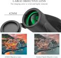 Monocular Telescope 12x42 HD – Waterproof, Portable & High-Power Zoom Scope with Smartphone Holder & Tripod – Ideal for Bird Watching, Hiking, Travel & Outdoor Adventures – Clear Vision, Durable & Lightweight Design for Mobile Photography & Viewing. 