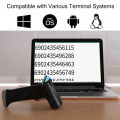 Wired Barcode 2D Scanner or Wireless Barcode Scanner or Bluetooth Code Reader 2D Handheld Barcode Reader QR Code PDF417. 