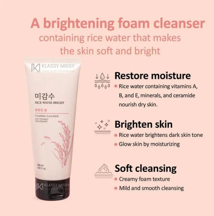 The%20Face%20Shop%20Rice%20Water%20Bright%20Facial%20Foaming%20Cleanser%20-%20Image%204