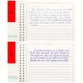3D italic English calligraphy exercise book - a reusable handwritten copy with complete letters and words for daily practice. 