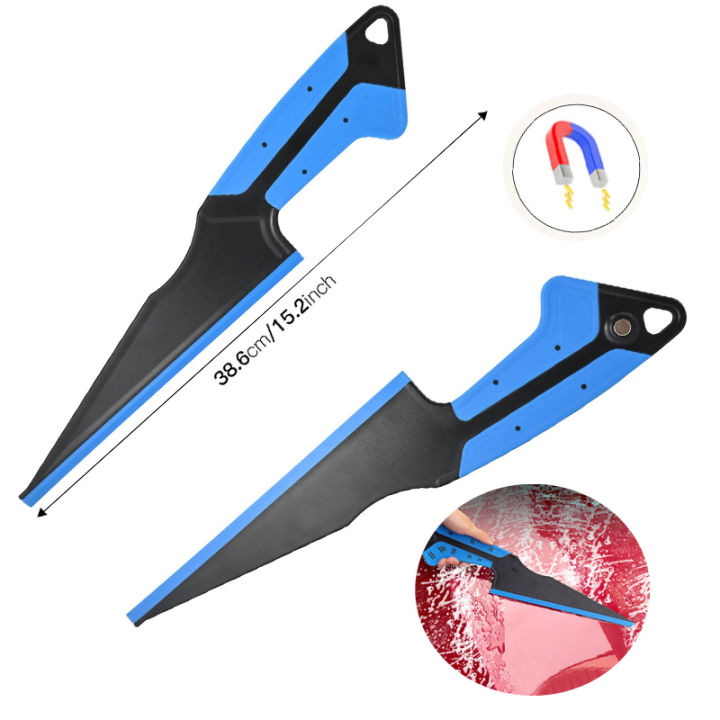 Magnet Handle Water Squeegee Car Window Tint Cleaning Tool Scraper Windshield Cleaning Water Remover Car Wash Accessories