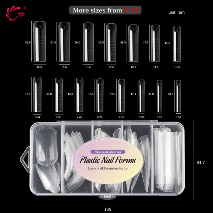 TP%20New%2060pcs/75pcs%20Dual%20Nail%20Forms%20Quick%20Building%20Gel%20Mold%20Full%20Cover%20Acrylic%20False%20Nail%20Tips%20Top%20Forms%20Extension%20Manicure%20Tools%20-%20Image%202