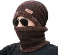 3 Pc Original Quality Beanie Cap Neck Warmer Hat Scarf With Multucoloures
 | 3 Pc Winter Knitted Brown Color Beanie Cap Neck Warmer & Gloves Set | 3 Pc Beanies Knit Hat Winter Cap Neck Warmer & Gloves knitted Cap Thicken Hedging Cap Neck Warmer Gloves. 