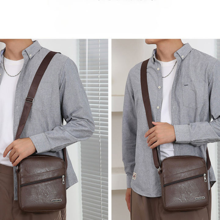 Business%20Men's%20Bags%20Stall%20Business%20Wallet%20New%20Large%20Capacity%20Shoulder%20Messenger%20Bag%20Casual%20Multi-layer%20Single%20Backpack%20-%20Image%204