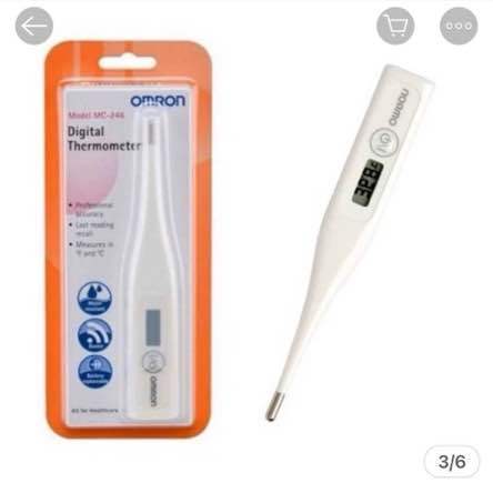Omron MC-246 Digital Clinical Thermometer – High-Accuracy Medical Thermometer with Last Reading Recall, °C/°F Switchable, Water-Resistant Design, and Replaceable Battery for Oral, Rectal, or Underarm Use