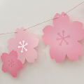 1PC Cherry Blossom Pink Flag Party Decoration Room Wall Layout.