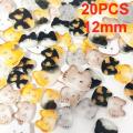20Pcs Cute Cat Two-eye Buttons 12/17mm Colourful Cartoon Cat Resin Buttons DIY Kids' Clothes Hats Socks Buttons. 