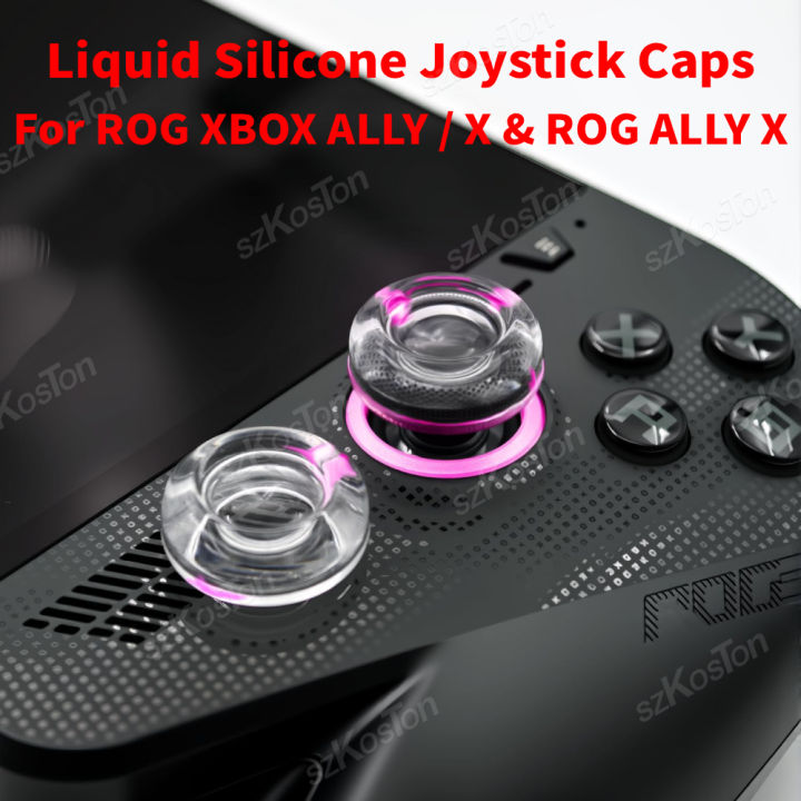 Liquid Silicone Joystick Caps for for ROG XBOX Ally X Games Console Thumb Grips Cap Cover for ROG XBOX Ally Gaming Accessories