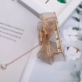 Korean Elegant Mesh Bow Hair Cacher For Women Large Grab Clips Hair Accessories. 