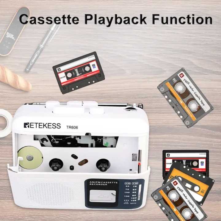 Retekess%20TR606%20White%20Cassette%20Playback%20Radio%20FM/AM%20Portable%20%20Voice%20Recorder%20Support%20Built-in/External%20Microphone%20Recording%20USB%20C%20-%20Image%205